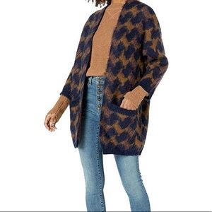 Like NEW Lucky Brand Open Fuzzy Cardigan Sweater